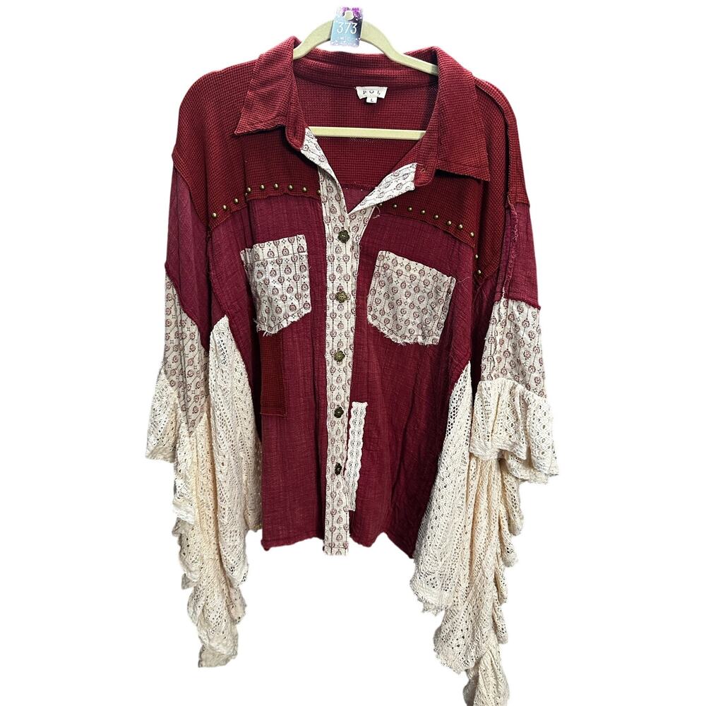373-Pol Bohemian Top size L / PTP 41” - Picture 2 of 4